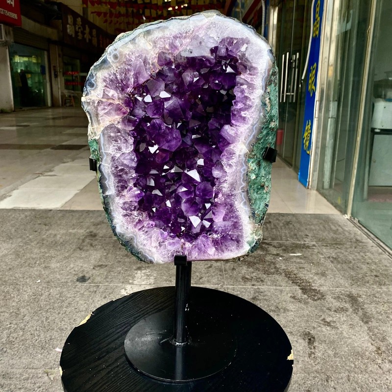 40LB Natural Brazilian Amethyst Crystal Point Stone Cluster Quartz Druzy Geode