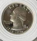 1776-1976 proof silver bicentennial quarter