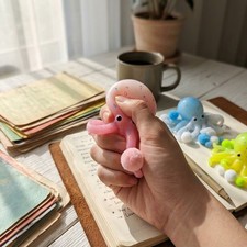3Pcs Octopus/Squid Squishy Toys, Cute Squeeze Stress Relief Balls