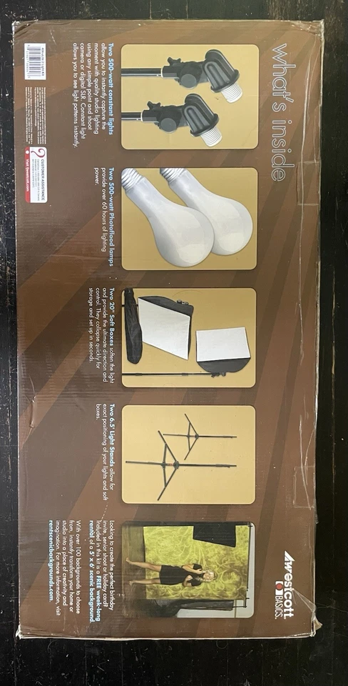 Westcott Photo Basics 2 Light 1000W Softbox Kit - Image 2 of 2