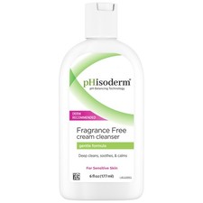 pHisoderm Fragrance Free Cream Face Cleanser With Aloe and Oats to Soothe