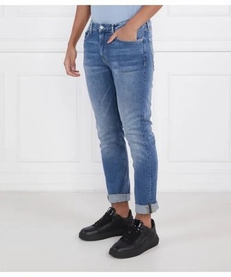 Brand New Calvin Klein Slim Tapered Jeans Men s Blue Denim Stretch Casual Pants