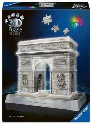 3D Puzzle Iconics: Triumphbogen Paris - mit Licht Eine wahre Ikone im 3D Puzz...