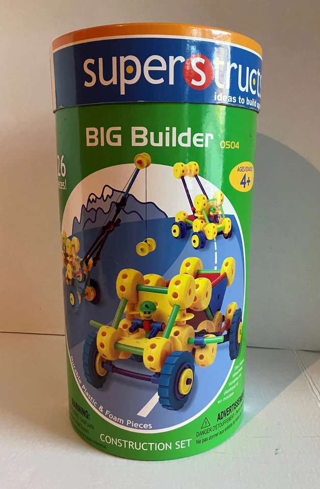 Waba Fun Super Structs Big Builder Construction Set 0504 126 Pieces - Image 2 of 4
