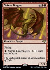 Foil - Shivan Dragon - 135 - Dominaria Remastered - NM
