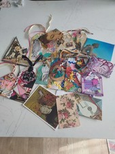 16 Pc Handmade OOAK Ephemera Junk Journal Tags Inserts Envelopes Eclectic