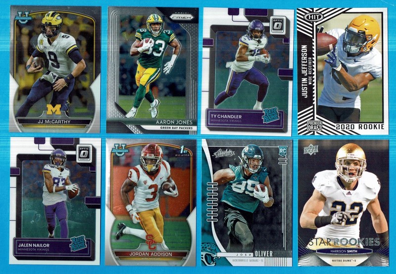 J.J. McCarthy, Aaron Jones, Ty Chandler, Justin Jefferson, Jalen Nailor....