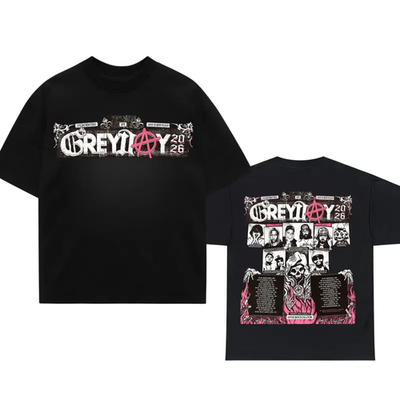 【極美品】DIR EN GREY TOUR 2026 TシャツXL New!! Grey Day 2026 Tour T-Shirt Rap Concert Merch Tee Two Side