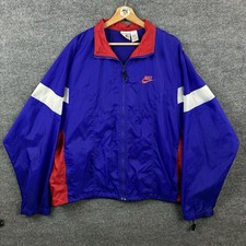 Vintage Nike Windbreaker Color Block Zip Up Light Weight Jacket Mens Size XL