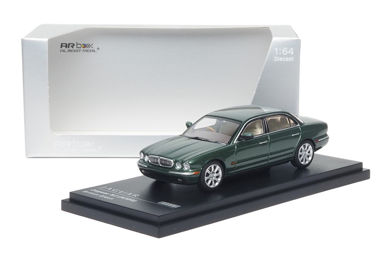 AR Box 1:64 Jaguar XJ350 British Racing Green Diecast Model Car | eBay