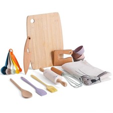 Kids Knife Set for Real Cooking and Baking, 14 Pcs Food Grade Montessori Kitc...