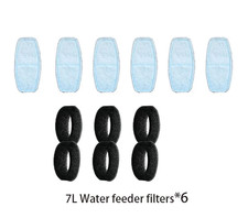 6/12Pcs Automatic Water Dispenser Special Filters for 7L Pet Water Feeder Activa