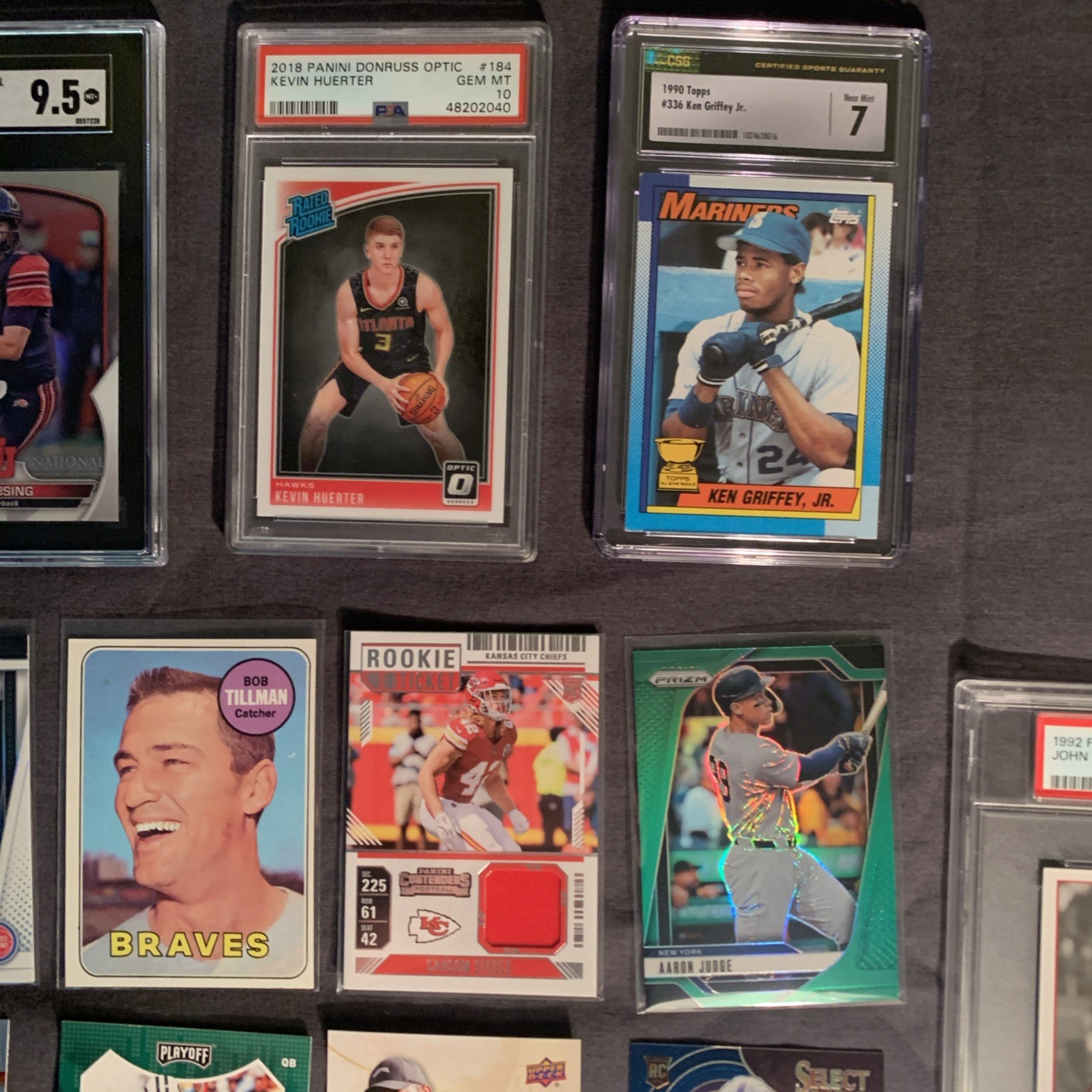 Sports Card Lot w/ PSA 10 Auto /# patch RC Griffey Ohtani Judge Woods & Namath view 3
