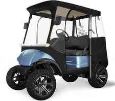 Golf Cart Enclosure 2-Passenger EZGO TXT RXV 600D Waterproof Snowproof Cover