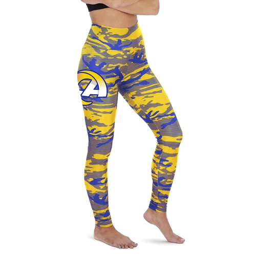 Football Women's Los Angeles Rams Camo Lines Leggings