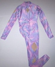 Custom Costume Unitard Bodysuit Acro Gymnastics Competition Pink Purp Girl M 8