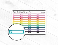 1300-35~~Football Icon Boxes Planner Stickers.