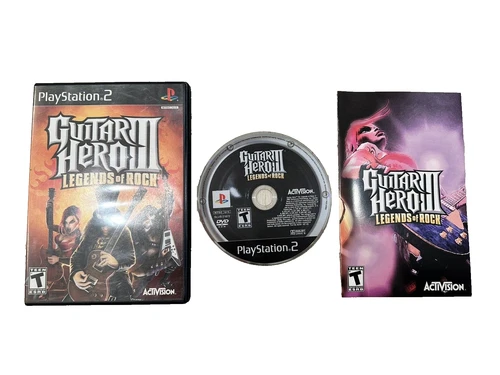 Guitar Hero III 3: Legends of Rock PlayStation 2 PS2 Game Complete TESTED