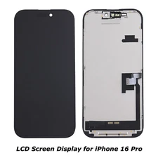 LCD Display Touch Screen Digitizer Frame Assembly Replacement for iPhone 16 Pro