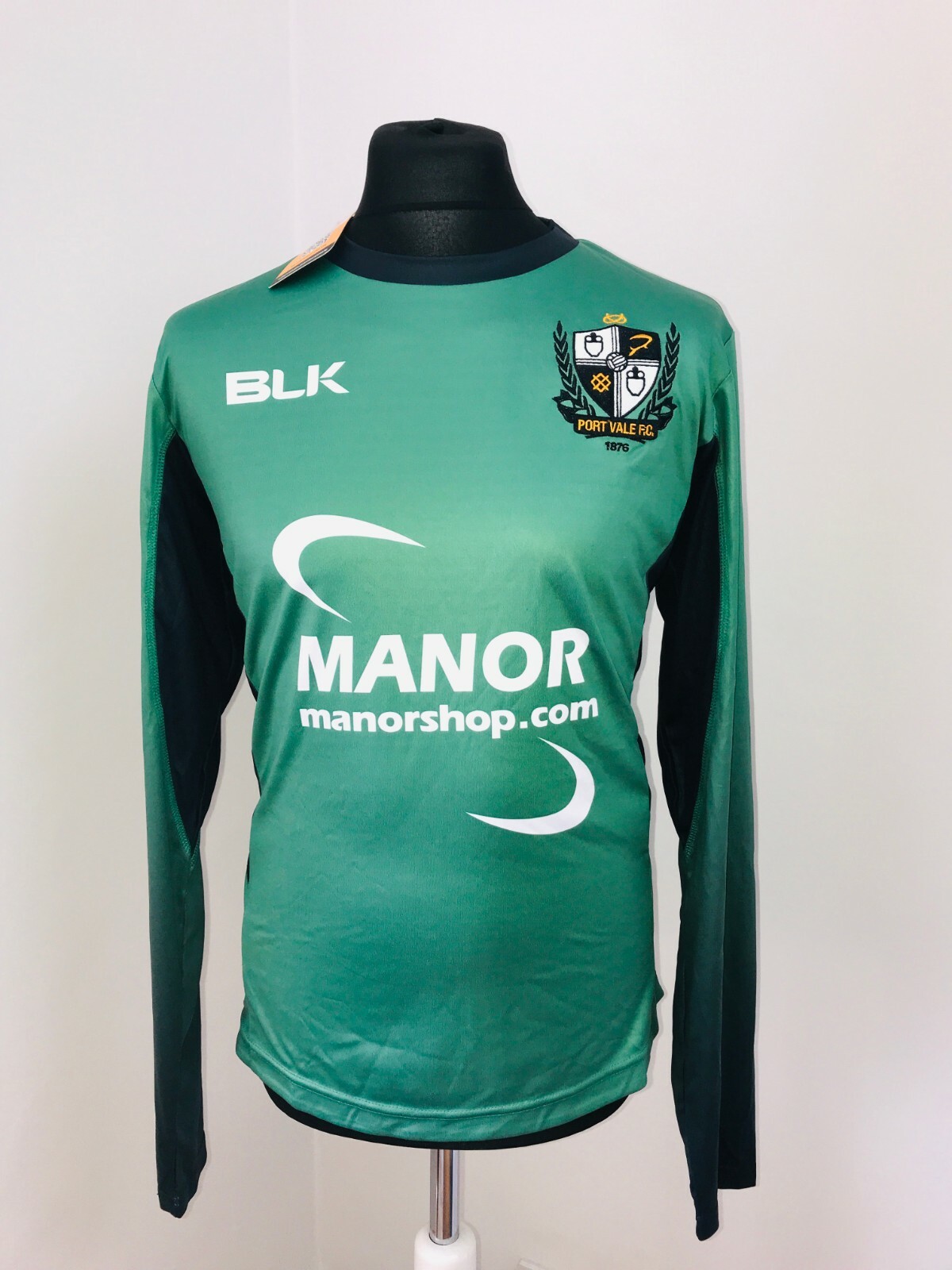 PORT VALE FC FOOTBALL SHIRT L/S Official Soccer JERSEY Authentic Size Medium