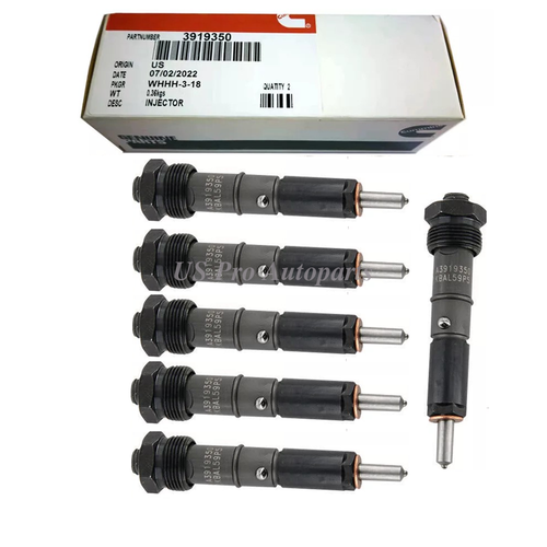 Lot De 6 Injecteurs Diesel D'origine Pour Moteur Cummins 5.9L 6BT - Réf. 0432131837 / 3919350