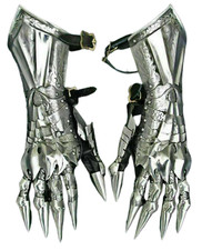 Medieval Finger Armor Gauntlet Gothic Steel Arm Gloves SCA LARP Warrior Cosplay