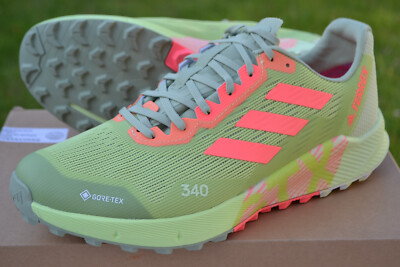 Adidas Herren Laufschuhe TERREX AGRAVIC FLOW 2 GTX limettengrün UK 8 UVP 140£