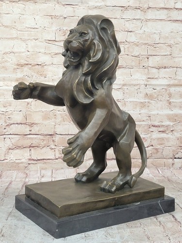 Hot Cast Henry Moore Cougar Jaguar Puma Wild Life Bronze Statue Figurine Art NR