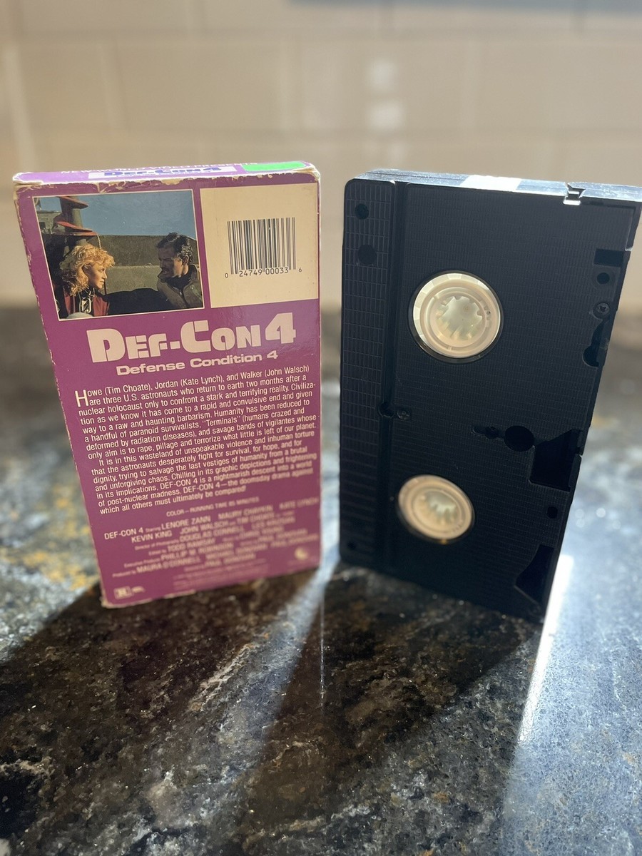 とん Def-Con 4 1985 VHS New World Video Horror Scifi RARE OOP HTF