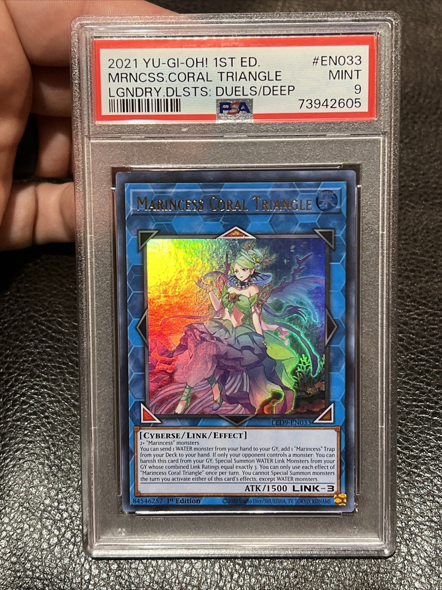 Yugioh Marincess Coral Triangle LED9-EN033 1st Edition Ultra Rare PSA 9 | eBay Yugioh Marincess Coral Triangle LED9-EN033 1st Edition Ultra Rare PSA 9 | eBay