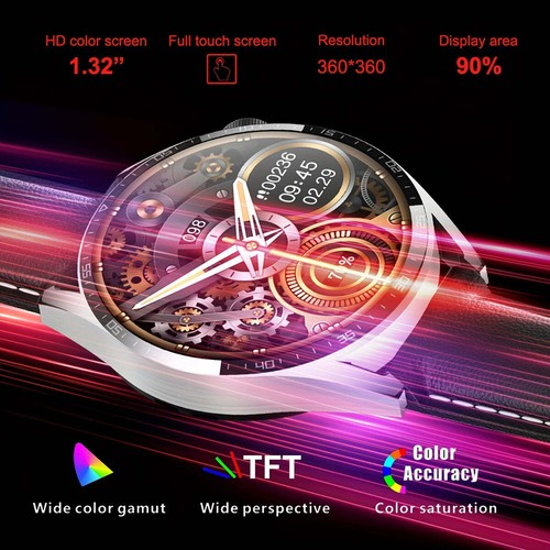 Men's Stainless Steel Strap Smart Watch With Wireless Call, Call And Message Rem - Picture 8 of 11