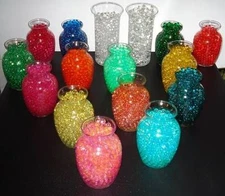 WATER STORING GEL BEADS FLORAL AQUA GEMS WATER CRYSTALS DECO BEADS 