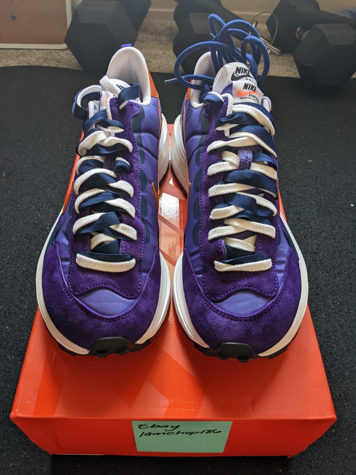 SACAI X NIKE Taglia 10 5 Nike VaporWaffle x Sacai iris scuro