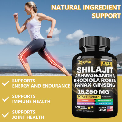 Pure Himalayan Boost Energy And Endurance Enhance Immunity 120 Kapseln