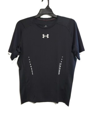 Under Armor Men's HeatGear  Vent Compression Short Sleeve, Black, 2XL