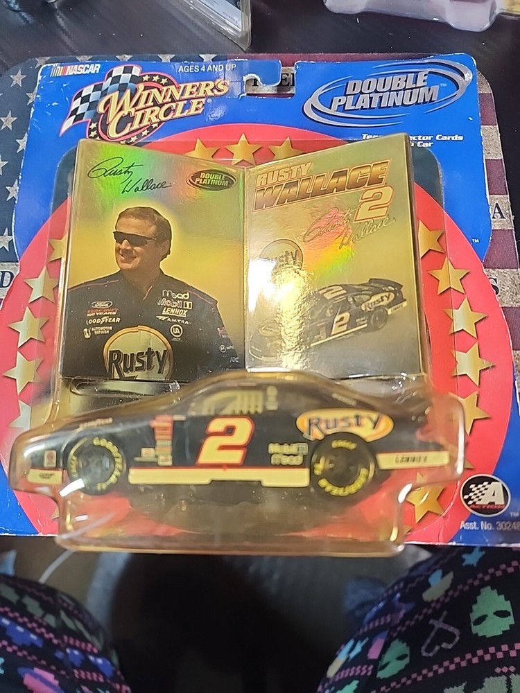 Winner's Circle Rusty Wallace Nascar DIECAST Collectible Cards Double Platinum