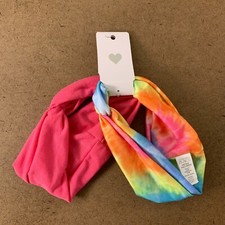 The Children's Place Toddler Girls Pink Tie Dye Turban Headwrap 2-Pack NWT