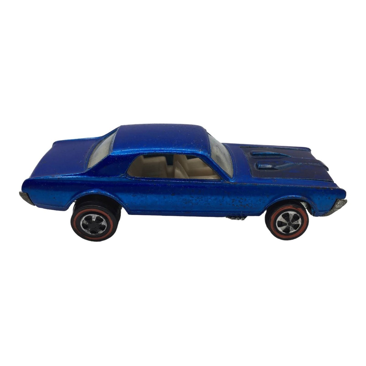 Vintage Hot Wheels Redline Blue Custom Cougar Sweet 16 Car Mattel