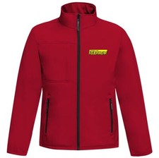 Giacca Softshell Uomo Vigili del Fuoco Volontari Antivento e Impermeabile Taglia S - 4XL