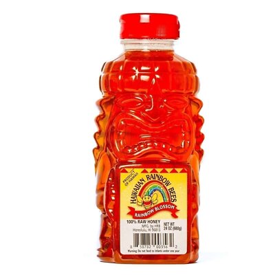 Hawaiian Rainbow Bees Rainbow Blossom Honey 24 oz. Unique Tiki Bottle