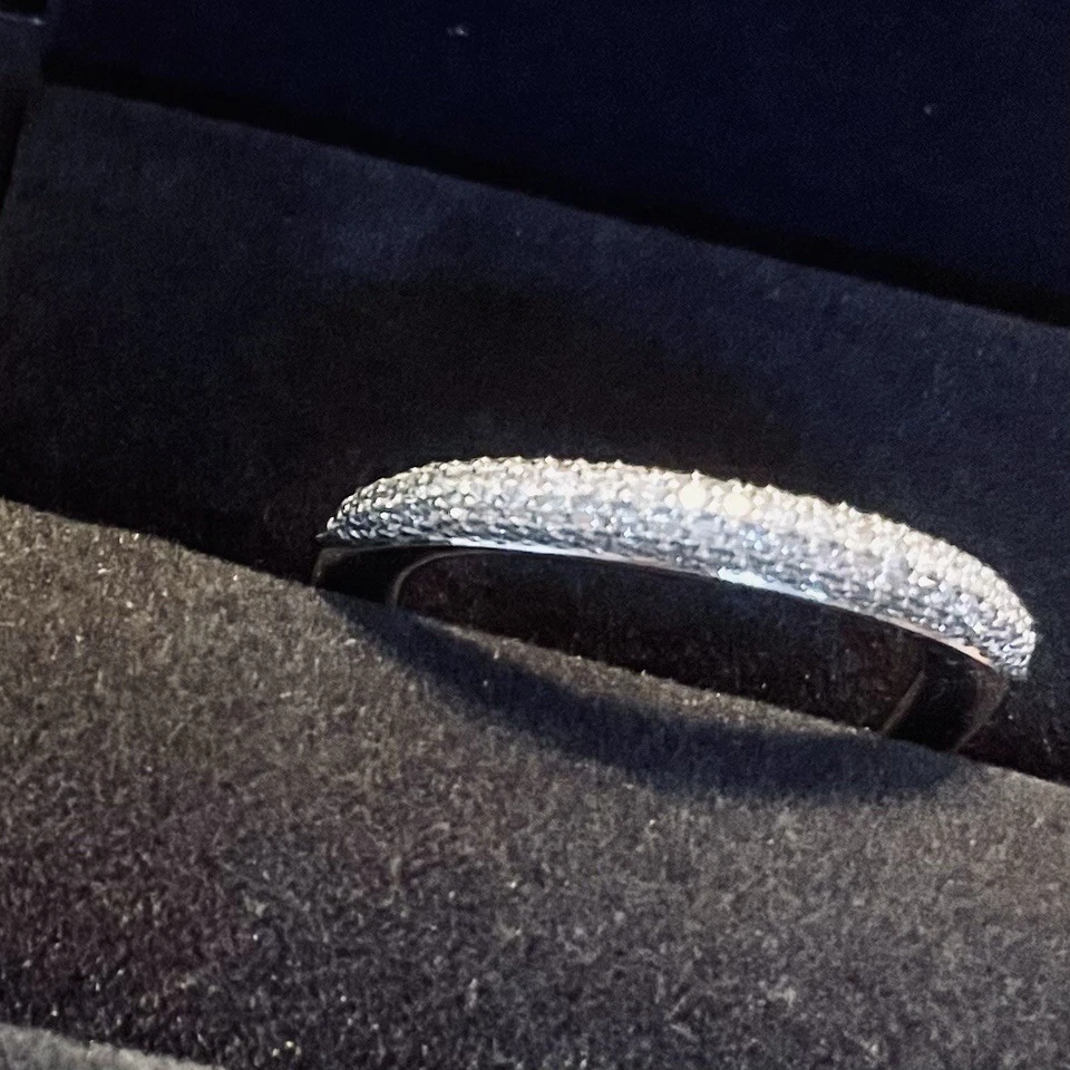 GEORG JENSEN Offspring Ring: Pavé Diamonds/Sterling Silver Sz 7-8 US (56-57 EU) - Image 4 of 4