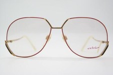 Vintage Atrio 444 Gold Pink Black Oval Eyeglasses Frame