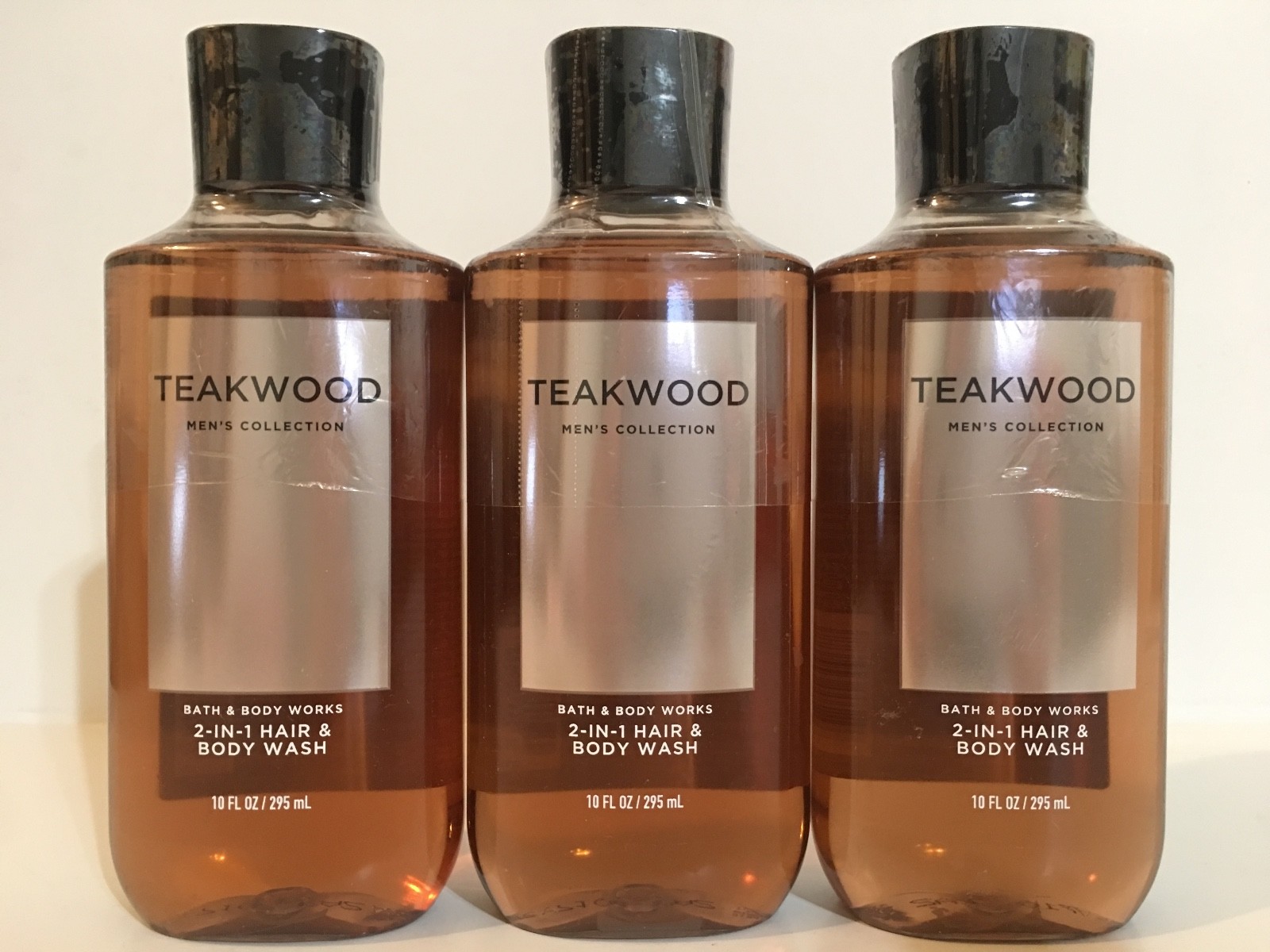 LOT 3 BATH & BODY WORKS TEAKWOOD FOR MEN BODY WASH SHOWER GEL 10 FL OZ