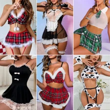 Sexy Lingerie Sleepwear Lace Women G-String Dress Underwear Babydoll Nightwear