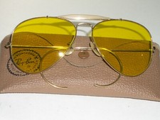 1960's 58-14mm VINTAGE B L RAY-BAN GEP KALICHROME OUTDOORSMAN AVIATO SUNGLASSES