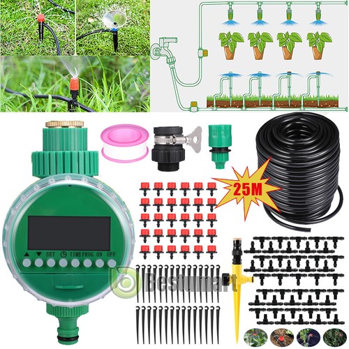 Sistema De Riego Por Goteo Automatico Aspersores Para Cesped Jardin Kit 82/100FT - 第 27/46 張圖片
