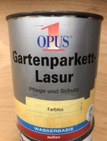 OPUS1 Gartenparkettlasur Parkettlasur Farblos 0,75 Ltr