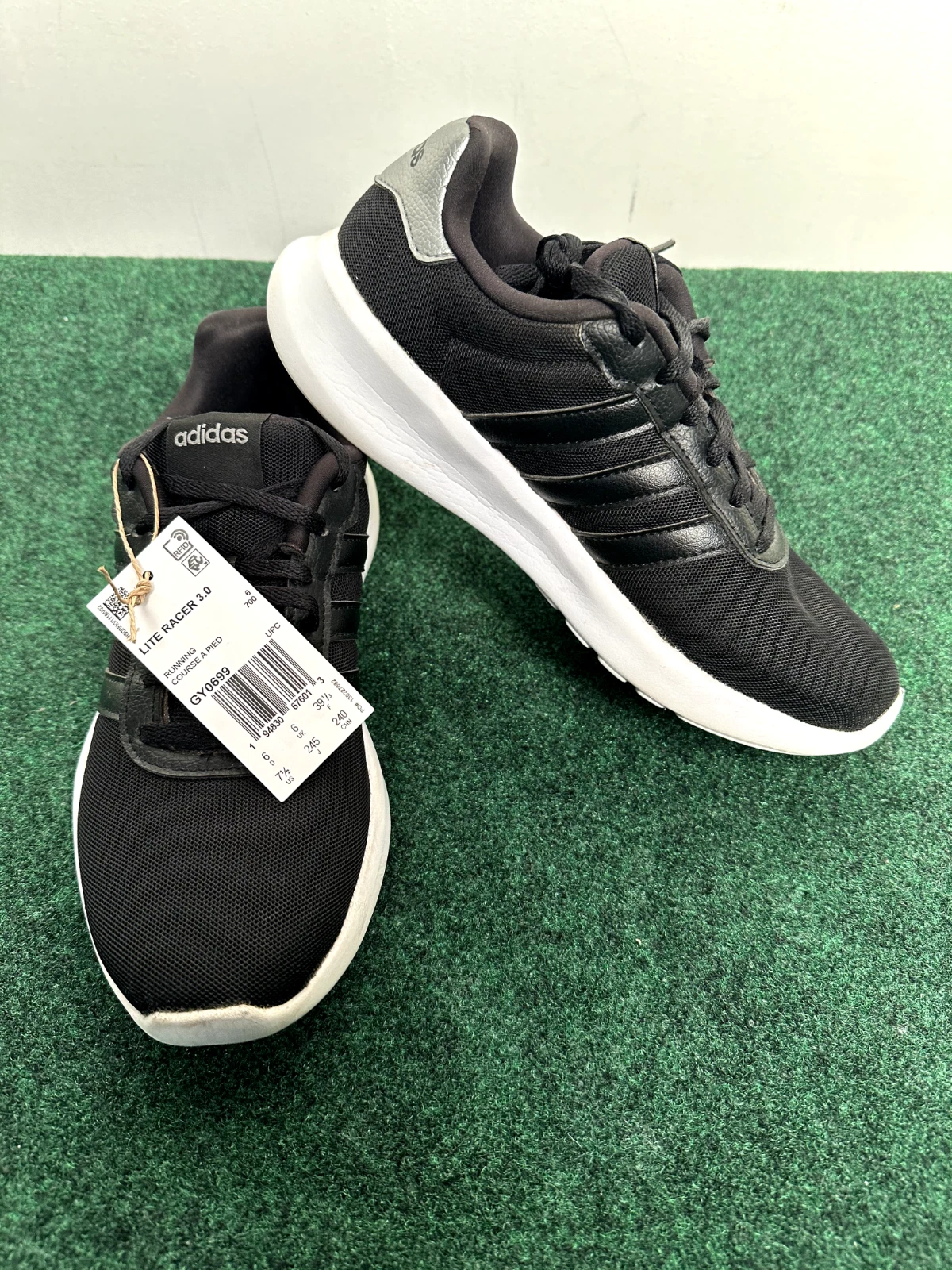 ADIDAS Lite Racer 3.0 nero bianco taglia 7 5