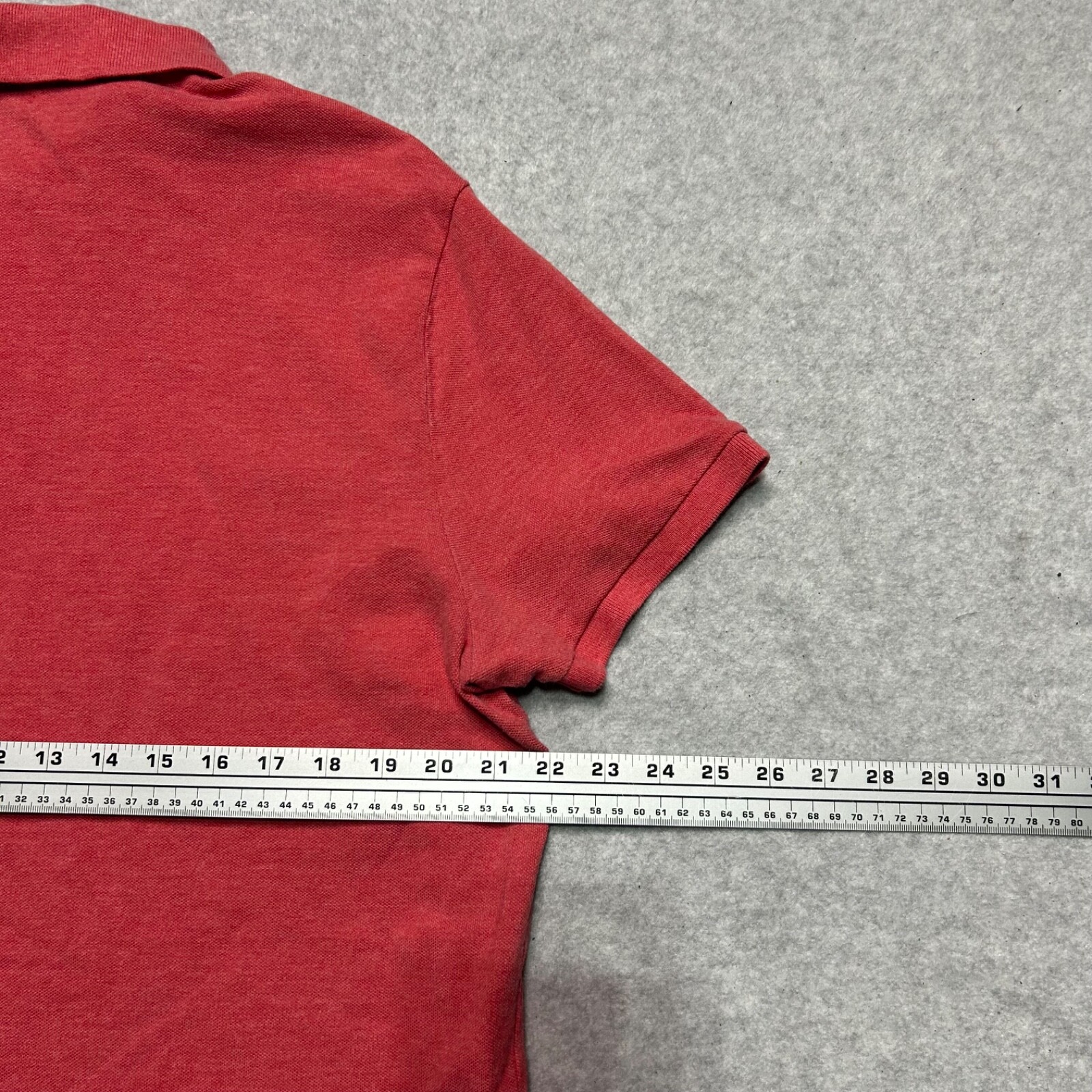 Polo Ralph Lauren Camicia Uomo XL Rossa Personalizzata Slim Fit Rugby Blu Pony Casual