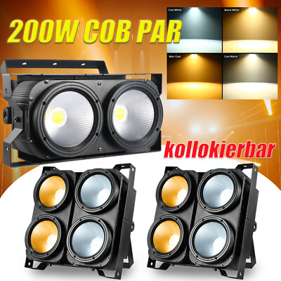 8x 200W COB LED Spleißbar Par Strahler Bühnenlicht DMX Kalt/Warm/Weiß Kirchen